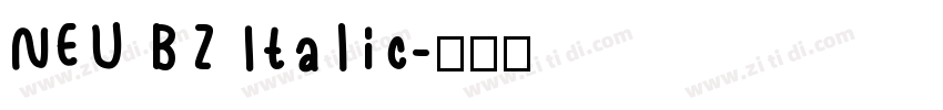 NEU BZ Italic字体转换